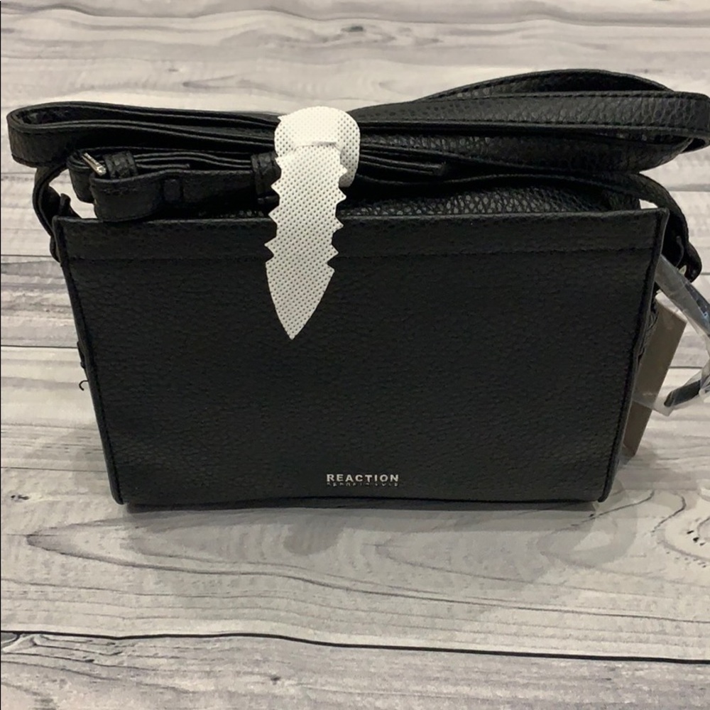 Reaction Kenneth Cole Black Mini Satchel